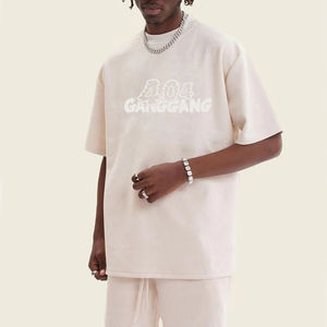 T-shirt streetwear surdimensionné pour hommes 2025 100% coton 240GSM personnalisé qualité de couture longue vente en gros OEM conception vierge - Product Image 4