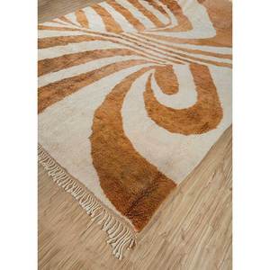 Alfombra de Lana Anudada a Mano Zuri Ivory Pae-4631 con Patrón Abstracto para Sala de Estar, Entrada, Dormitorio, Pasillo, Alfombra Rectangular Tipo Rompecabezas - Product Image 1