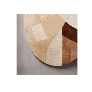 Alfombra de área de lana abstracta moderna de primera calidad con forma de gota geométrica de pila alta para uso doméstico - Product Image 3