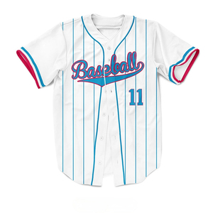 Maillot de baseball/softball de haute qualité, personnalisable avec nom et numéro, tissu confortable et respirant - Product Image 1