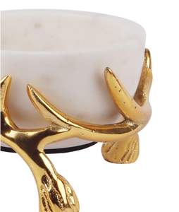 Bol en marbre artisanal Bol décoratif élégant pour les salades de fruits ou la décoration intérieure Parfait pour les cuisines et les salles à manger de luxe - Product Image 3