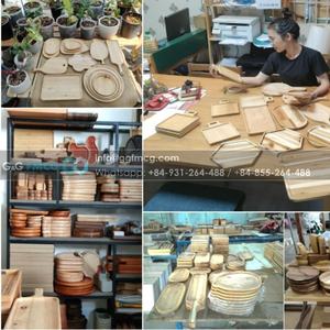 Vente en gros Plateaux elliptiques en acacia de taille 36cm X 15cm et de couleur naturelle - Product Image 6