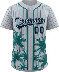 Personalizable Estilo EE. UU. Aparejos de sarga Ropa deportiva Sublimado Béisbol Softball Jerseys Bordado Letras Números Botón Equipo - Product Image 4