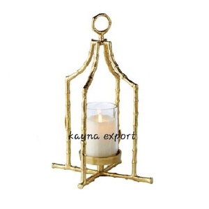 Fancy Ramadan Collection Handmade Eco-Friendly <b>Gold</b> Metal Candlestick Holder Christmas Decoration Handicraft Tabletop Home Decor - Product Image 2