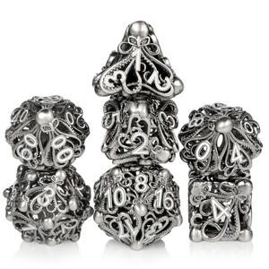 Bộ Xúc Xắc Kim Loại Rỗng Bán Sỉ Từ Nhà Máy Bộ Xúc Xắc DND Đa Diện Bạch Tuộc Cthulhu Cho Trò Chơi Trên Bàn Dungeons Và Dragons - Product Image 1