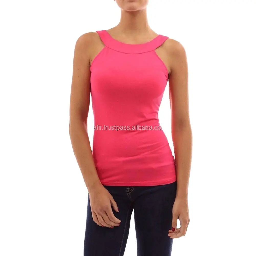 Kadın spor sutyen Yoga artı boyutu Backless kırpma üst açık egzersiz aktif takım T-shirt kadın Tank Top