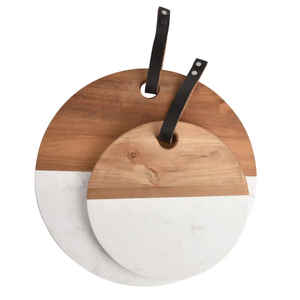 Planche à découper en marbre et en bois Dîner direct en usine Blocs à découper en bois et en marbre de haute qualité - Product Image 3