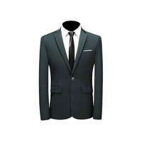 Blazer de costume décontracté pour homme, coupe ajustée, grande taille, double boutonnage, printemps et automne