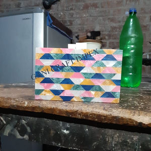 กระเป๋าคลัทช์สำหรับผู้หญิงงานหัตถกรรมสไตล์ใหม่กระเป๋าเรซินพร้อมกระเป๋าใส่งานหินคริสตัล - Product Image 5