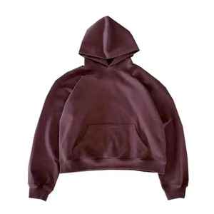 2025 personnalisé haute qualité hommes hiver survêtement ensemble français éponge évasé pantalons de survêtement et sweat à capuche Streetwear lavage à l'acide survêtement - Product Image 2