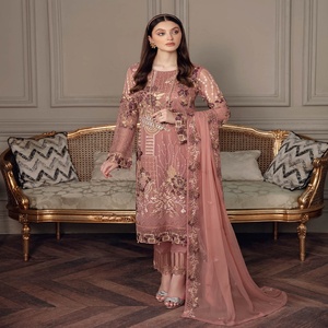 ชุดสูทชีฟองปักลาย3ชิ้นสำหรับผู้หญิงชุดงานแต่งงานแบบดั้งเดิมสำหรับผู้ใหญ่ - Product Image 5