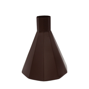 Ensemble de 3 vases à fleurs en fer couleur marron Vase à fleurs décoratif de taille moyenne pour la décoration intérieure de la maison et du dessus de Table - Product Image 1