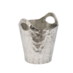 Cubo de botella de vino de Metal decorativo forma redonda enfriadores de vino de Metal plateado mango de forma redonda - Product Image 5