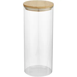 Boîte de conservation alimentaire en verre et bambou Boley, gadgets écologiques - Product Image 1