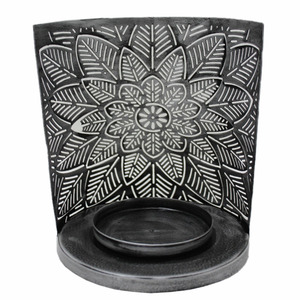 Bougeoir en T décoratif fait à la main en fer bougeoir de couleur noire et bougeoir pour la décoration de Noël personnalisée - Product Image 4