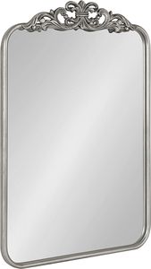 Espejo Moderno con Marco Geométrico Plateado y Diseño Rectangular en Capas para Espacios de Decoración Contemporánea - Product Image 4