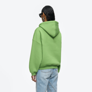 Sudadera con Capucha de Felpa 100% Algodón para Mujer, de Alta Calidad, con Logotipo Personalizado, Talla Grande, Transpirable, Antibolitas, 220g, Larga, Informal, para Invierno - Product Image 4