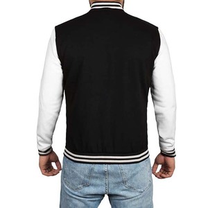 Completo personalizado bajo MOQ ropa deportiva 100% algodón Crop Bomber Letterman béisbol Varsity chaqueta hombres High Street estilo hombre chaquetas - Product Image 6