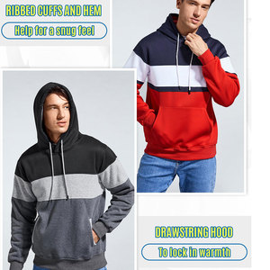 Sudaderas con capucha térmicas orgánicas de moda de gran tamaño de color sólido Hip Hop de peso pesado personalizadas sudaderas con capucha gruesas pesadas de ajuste suelto - Product Image 5