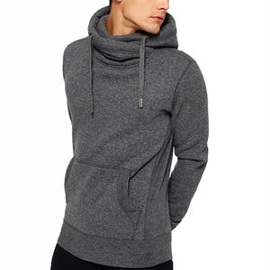 Sweat-shirt à capuche athlétique de haute qualité pour hommes, sweat-shirt de sport à manches courtes avec motif imprimé de couleur unie respirante pour l'hiver - Product Image 6