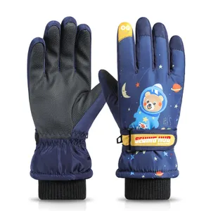 批发亚克力手套和连指手套定制标志针织连指手套户外冬季驾驶保暖触摸屏触摸手套