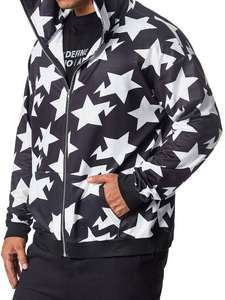 Sweat à capuche Y2k respirant de haute qualité avec logo étoile personnalisé pour hommes Vente en gros de sweats à capuche surdimensionnés en coton mélangé - Product Image 2