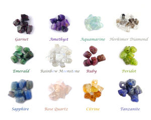 Piedra DE NACIMIENTO DE JULIO DE rubí perforado en el centro de 3mm en bruto Natural, piedra preciosa suelta de cristal de energía curativa para hacer joyas, abalorios de piedra natal - Product Image 2