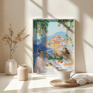 Filles à Positano sur toile pour décoration intérieure - Product Image 6