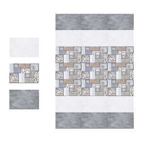 กระเบื้องเซรามิคติดผนัง30x45cm ดีไซน์แบบบล็อกขนาดแตกต่างกัน - Product Image 1