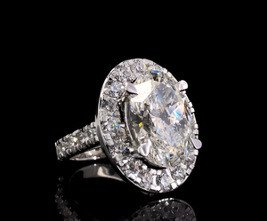 Bijoux fins prix de gros 18K or blanc diamant naturel anneaux de mariage pour les femmes usine de fabrication - Product Image 2