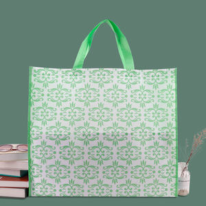 Grocery Carrying Shopping Customised Plain Tote Non Woven Bags with PP Webbing Handles for Exhibition Use - Product Image 1
