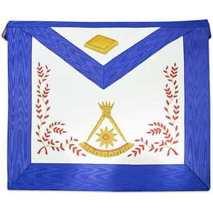 14th Degree Scottish Rite Masonic <b>Apron</b> Blue & White - Product Image 1