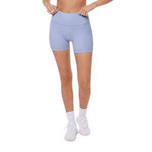 Pantalones cortos de Yoga para mujer, de calidad superior, sin costuras, sólidos, marrones, de cintura alta, personalizados, para gimnasio, Fitness, entrenamiento, fruncido en el trasero, transpirable, rápido - Product Image 6