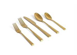 Cubiertos de Latón Pulido a Mano Vintage, el Mejor Acabado en Artículos de Cocina y Vajilla para Fiestas, Material Metálico - Product Image 2