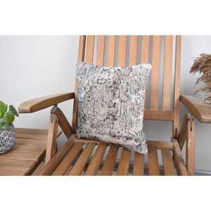 Silver 14x14 Inch Wool Kantha Patchwork <b>Pillow</b> Embroidered Vintage Woven Bohemian Rustic Comfort Decorative Cushion for Floor - Product Image 3