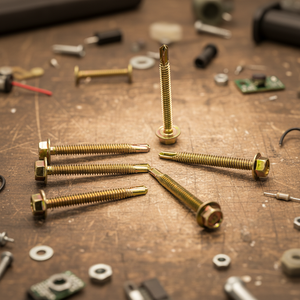 Tornillo Autorroscante con Cabeza Hexagonal, Clase 8, Acero al Carbono Galvanizado con Fosfato de Zinc, Rosca Estándar, Marca PDC, Personalizable - Product Image 1