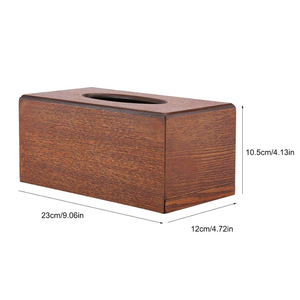 กล่องใส่กระดาษทิชชูไม้สีอ่อน ดีไซน์สวยงาม สะอาดตา ทำมือ ทนทาน คลาสสิก เป็นมิตรกับสิ่งแวดล้อม 100% เหมาะสำหรับบ้าน สำนักงาน ห้องนั่งเล่น - Product Image 4