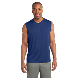 Mans Competitor Débardeur évacuant l'humidité True Royal Blue Débardeurs d'entraînement pour hommes, Bodybuilding Muscle Sleeveless - Product Image 2