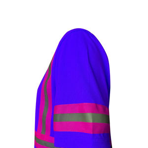 Polo de sécurité réfléchissant jaune pas cher, T-shirt à séchage rapide, manches réfléchissantes, vêtements de travail de sécurité, T-shirt avec logo personnalisé - Product Image 3