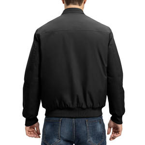 Blouson Bomber Homme Personnalisé en Satin avec Broderie Fine sur le Devant, Style Sportif, Couleurs Variées, Neuf, Hiver, Vente en Gros - Product Image 6
