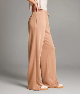 Pantalones de chándal OEM 2026 de algodón pesado con lavado ácido y efecto desgastado por el sol, estilo jogger, de pierna ancha recta y corte acampanado holgado - Product Image 4