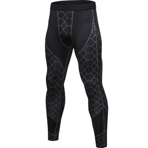 Wholesale Premium Men's Compression <b>Leggings</b>-Quick Dry Breathable Anti-Bacterial Knitted Sports Wear Elastic Waist Custom Colors - Product Image 5