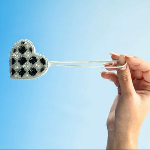 Vibrant Green Checkerboard Beaded Letter P <b>Keychain</b> <b>Personalized</b> Handmade Seed Bead Embroidery Gold Charm Jewelry Gifts Trending - Product Image 1