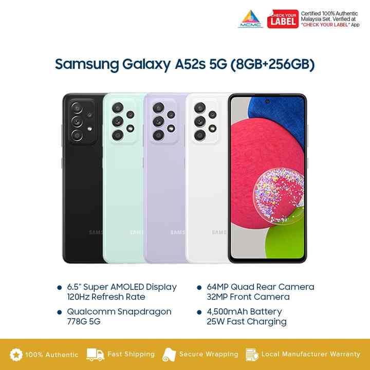 Galaxy A52S Used Phone Pre-owned Smartphone A528 Second-hand Smartphone Wholesale Used Phones Smartphones Refurbished Phones