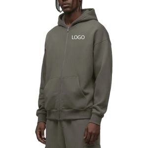 Sudadera con Capucha Extra Grande de Felpa Gruesa de Algodón de Alta Calidad para Hombre, Precio al por Mayor 2026, Personalizable con Hombros Caídos - Product Image 1