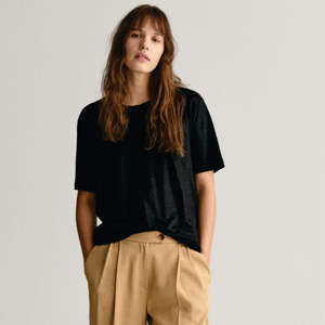 Cómoda camiseta de lino para mujer: alta calidad, suave y perfecta para el uso diario y los días relajados - Product Image 6