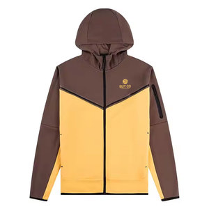 2025 conjuntos de deportes de invierno de algodón 100% personalizados de fábrica, chándal transpirable con diseño de cremallera único - Product Image 2