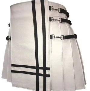 Kilt utilitario profesional para hombre al por mayor, kilt de cuero ajustable escocesa de 8 yardas - Product Image 5