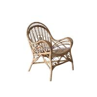Parklar için villa ve lüks oteller için zarif Modern Vintage hint kamışı bahçe mobilyaları nötr ton dayanıklı açık alan yemek seti