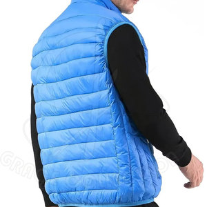 Wholesale New Design Male's Puffer Sleeveless <b>Vest</b> 100% Polyester Windbreaker Thick Puffer <b>Vest</b> With Private Label's - Product Image 2